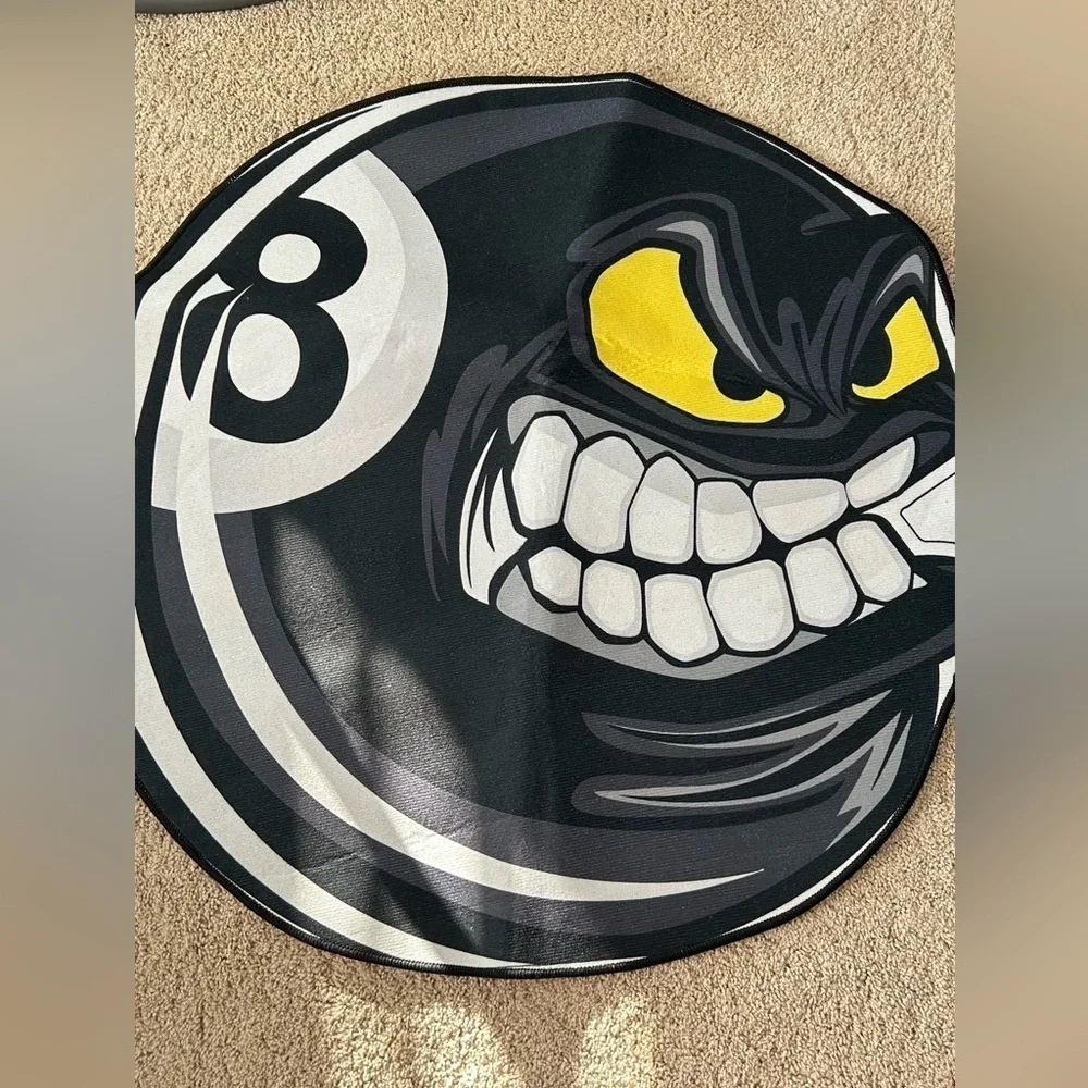 Angry 8 Ball Rug – Trendy Area Rug - BRAND NEW - Picture 1 of 6